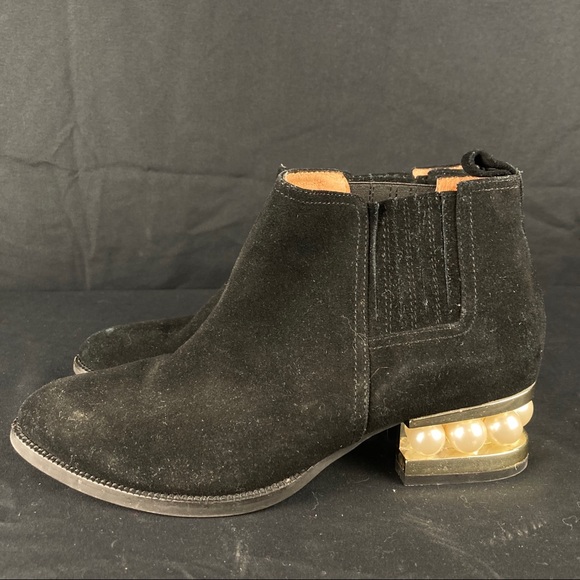 Jeffrey Campbell metcalf pearl suede booties - Picture 3 of 8